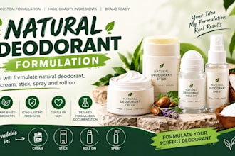 formulate a natural deodorant recipe for your brand