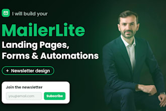 setup mailerlite landing pages form page automations and newsletter