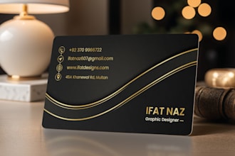 create modern digital and print ready business card design