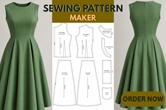 create professional sewing patterns and clothing patterns