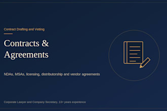 draft, vet, and negotiate commercial contracts and ndas