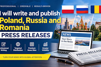 write and publish poland russia and romania press releases on premium news sites
