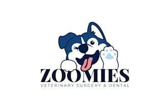 design pets animal veterinary hospital logo
