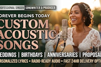 write, record love song for your birthday, anniversary or wedding professionally