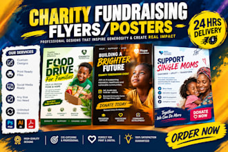 design charity non profit donation fundraising ngo media kits flyer