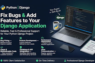 fix bugs and add features to your python django application