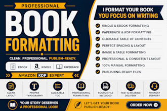 format your book interior design for ebook and paperback