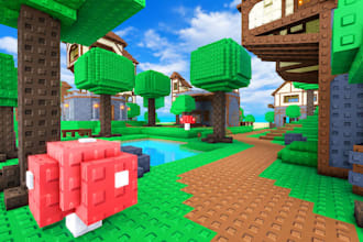 reate a professional roblox map, environment and game world