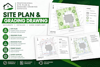 create site plan and grading drawing