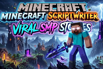 write viral minecraft scripts for youtube videos shorts, and smps