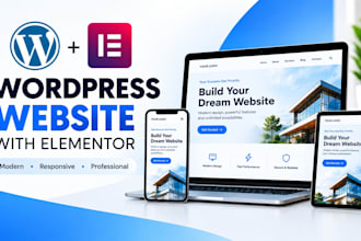 design a wordpress website with elementor