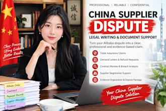 write your alibaba trade assurance dispute claim  china supplier demand letter