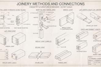 do millwork drawing, joinery drawing, and kitchen cabinet shop drawing