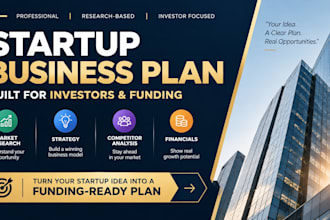 write a startup business plan to attract investors and funding