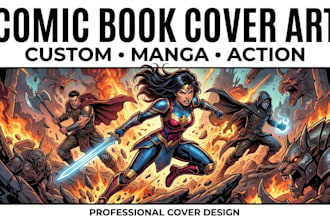 create custom comic book covers and manga cover art