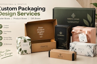 design custom mailer boxes, product packaging and gift boxes
