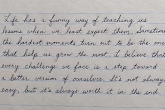 write your text in beautiful handwritten cursive