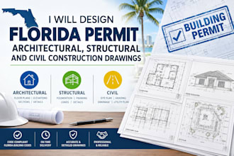 design florida permit architectural, structural and civil construction drawings