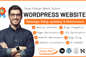 redesign wordpress website redesign wordpress fix troubleshoot wordpress website