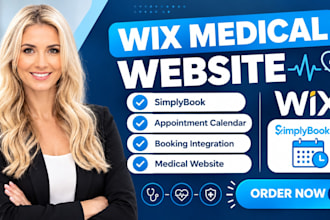 do wix medical website with simplybook, appointment calendar booking integration