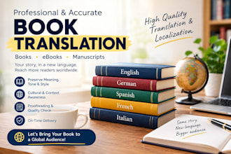 translate your book, ebook, or manuscript professionally
