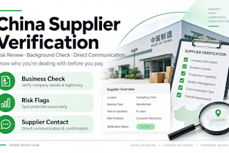 verify your chinese supplier and provide a risk assessment