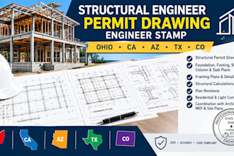 structural engineer permit drawing engineer stamp ohio ca, az, tx, co