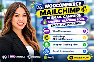 woocommerce mailchimp ai email campaign shopify tracking pixel email automation