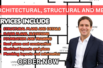 create professional architectural, structural and mep permit drawings