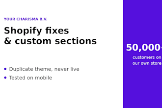 fix or customize your shopify theme sections