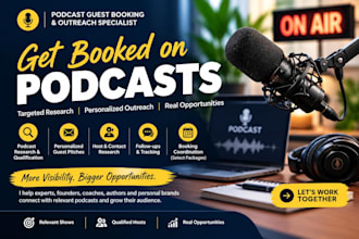 do podcast guest booking and targeted podcast outreach
