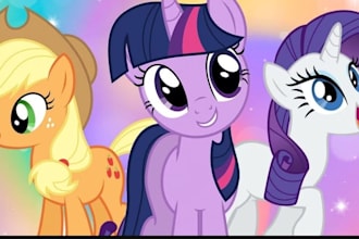 draw my little pony characters for you