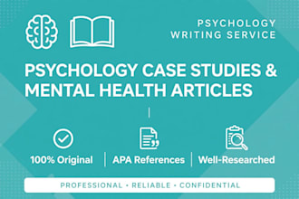 write psychology case studies and mental health articles