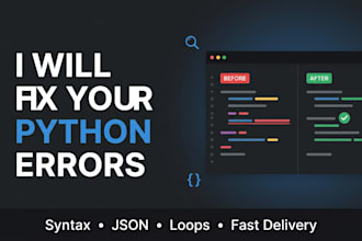 fix python script errors and syntax bugs