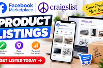 list products on facebook marketplace and craigslist