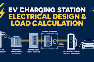 new york ev charging station electrical design load calc NYC dob
