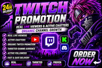 twitch channel for twitch channel promotion get live viewers, rank for partner