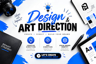 do art direction, creative direction and visual identity design