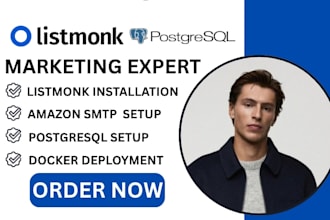setup listmonk installation listmonk amazon ses setup listmonk postgresql setup