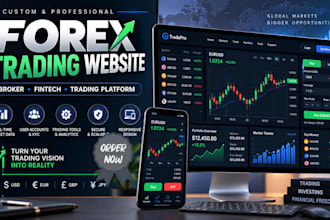 build forex broker websites trading platform CRM payment gateway real time data