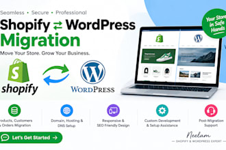 convert or migrate shopify to wordpress and wordpress to shopify migration