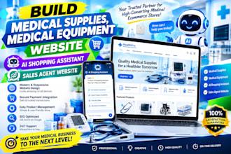 build medical supplies medical equipment ai shopping assistant website