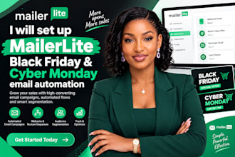 set up mailerlite black friday and cyber monday email automation