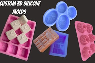 design silicone mold candle mold soap mold chocolate mold cookie cutter stl file