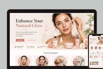 design shopify beauty store cosmetics shopify store