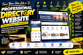 build a directory website and business directory with listings