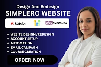 simplero website design kajabi website design and landing page