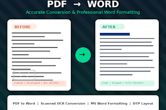 pdf to word conversion and professional document formatting