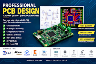 design pcb, pcb layout and circuit schematic