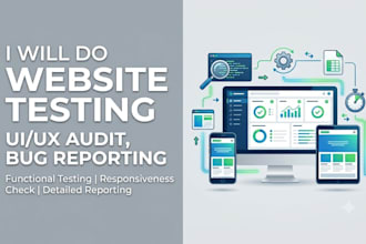 do website testing, UI UX audit, and detailed bug report
